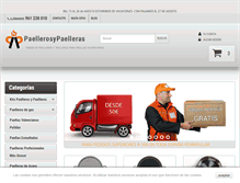 Tablet Screenshot of paellerosypaelleras.com